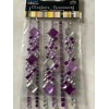CRYSTAL STICKER 2 SHEETS CLUSTERS VIOLET PURPLE CLEAR GEMSTONES MULTI-SIZE