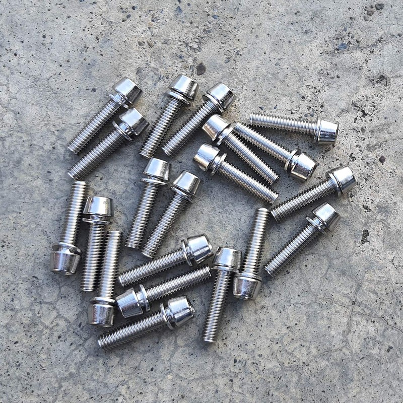 Onipax M5x20mm Bike Hex Socket Thread Stainless Steel Screws with