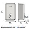 AIKE 37oz Surface Mount Stainless Steel Soap Dispenser for Commercial,Brushed