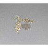 Gold snake earrings cleopatra toga serpent dangle 2.5 inches long