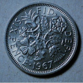 Stampbank 1967 Collectible six Pence / Uncirculated Sixpence 6p for Collectors