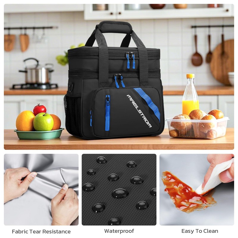 Maelstrom Lunch Box, 20L Insulated Lunch Bag for Men Women,