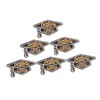 KONTONTY 6pcs Graduation Embroidery Patches for Clothes DIY Decorative Cloth