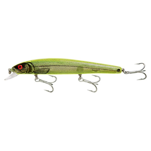 Bomber Saltwater Grade Heavy Duty Long A - Silver Flash/Chartreuse