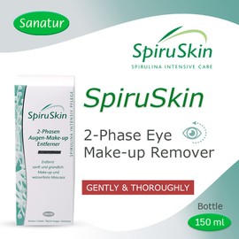 Sanatur SpiruSkin 2 Phase Eye Makeup Remover 150ml Bottle Gentle & Thorough
