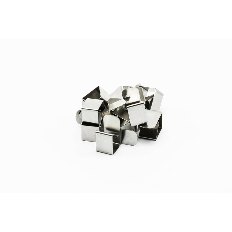 Stainless Steel Clips for Lightwell Cover: approx. 14 Set for