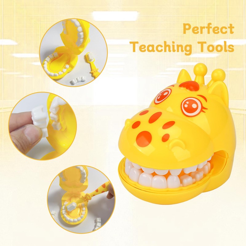 Ceonam Cartoon Giraffe Early Education Dental Toy Set - Cute