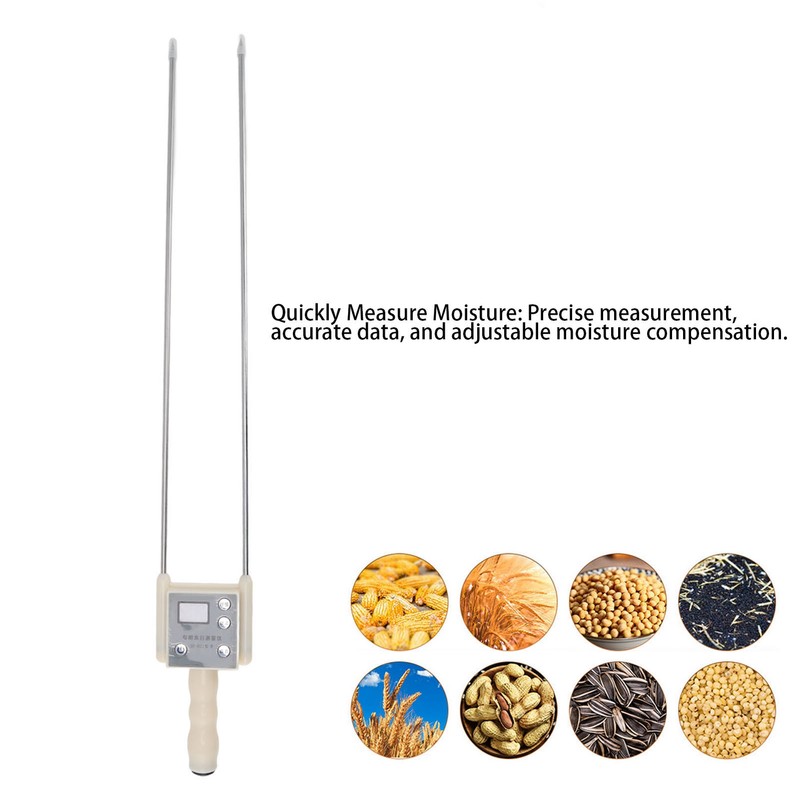 Grain Moisture Meter Rapid Measurement LED High Definition Display Dual