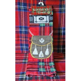 Scottish Royal Stewart Tartan Kilt Beach Towel