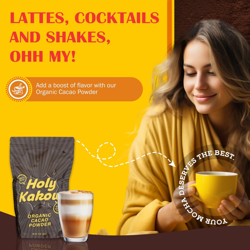Holy Kakow Cacao Powder - Organic Cacao Powder, Cacao, Gluten