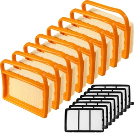 Briwooody 8 Pack Air Filter with Pre Cleaner Compatible with Stihl TS410, TS420, TS410z, TS420z, TS480, TS500i Concrete Cut off Saw