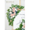 WEIERYUE Artificial Wedding Arch Flowers Kit(Pack of 2) for Wedding