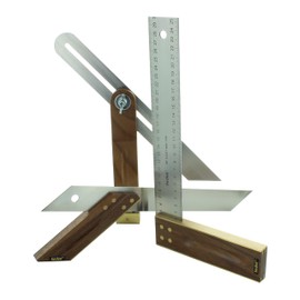 hedue® A031 Carpenter's Angle Set - Carpenter's Tool Set with Carpenter's Angle 30 cm, Mitre Size 30 cm and Carpenter's Bevel 30 cm, Carpenter's Angle Set, Carpenter's Gift