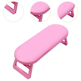 kokiya Nail Arm Rest Nails Tech Table Desk Station Manicure Hand Pillow for Outdoor Beginners, Pink