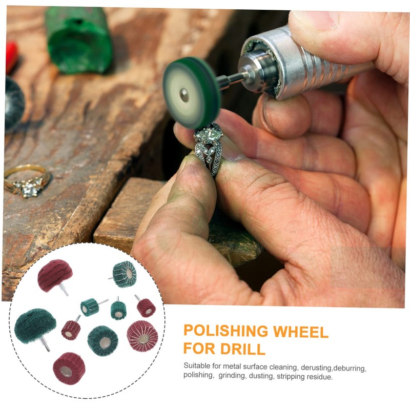 Mobestech Rust Burr Removal Electric Grinding Head Kit 10pcs Iron