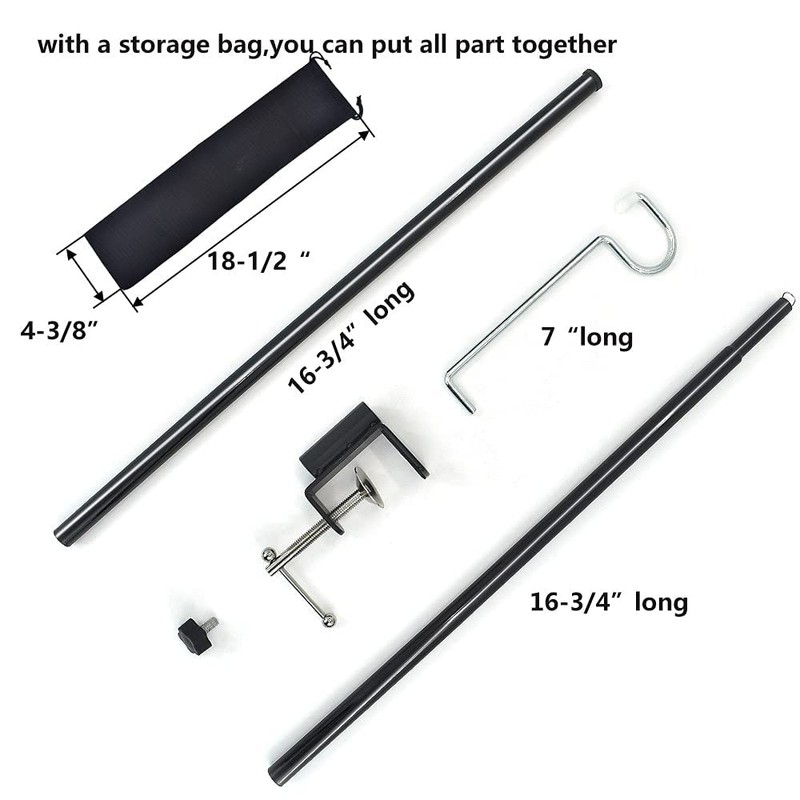 QZATTCAEN Camping Lantern Stand Folding Lamp Stand Camping Light Hanging