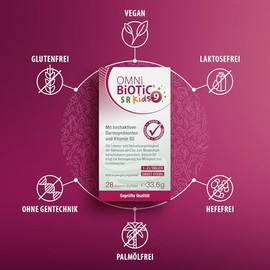 OMNi BiOTiC OMNi BiOTiC SR-9 Kids | 28 sticks | 9 bacterial strains | Let it melt directly in your mouth | Vegan | Gluten free | Lactose free