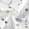 Gibelle 3 in 1 Shower Curtain Set, Grey Watercolor Floral
