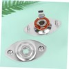 Gatuida Chrome Oval Indented Pickup Jack Plate Output Socket for