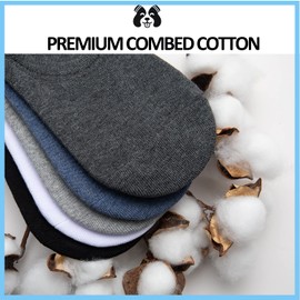 YONOJUAE No Show Socks for Men Size 9-12/12-15 Invisible Low Cut Breathable Cotton Liner Socks With Non Slip Grip