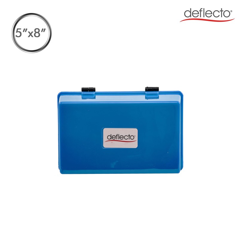 Deflecto Value Size 8 x 5 Index Card Box -