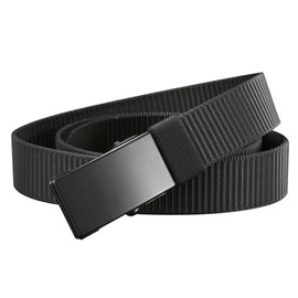 ENJOLT G5003 Men's Nylon Belt, Adjustable Length, For Work, Lightweight, Sports, Durable, Climbing, Black