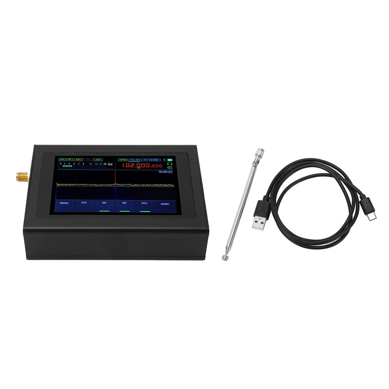 DSP SDR Radio Receiver 50GHz~250MHz 4GHZ~2GHZ Shortwave 3.5in Touching IPS