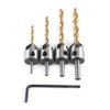 Titanium Coated Woodworking Countersink Drill Bit Set HSS Carpentry Reamer