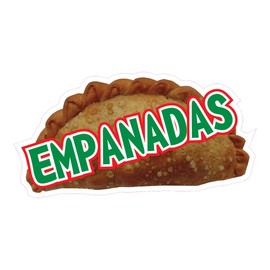 Custom Food Truck Decals Empanadas Food and Beverage Concession Concession Sign 10 in on Longest Side Design Only