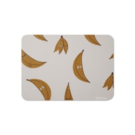 Blooom Placemat for Baby, Toddler & Kids | Wipeable, Reusable and Eco-Friendly | Baby Weaning Placemat for Mealtime & Snacktime | Modern Design (Banana, 12" x 17")