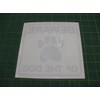 Neo Graphix 1 BEWARE OF THE DOG STICKER Window Sticker