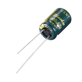 YOKIVE 15 Pcs Aluminum Electrolytic Capacitor, Radial Leads High Frequency Low Impedance (10V 1000uF 8x12mm Green)