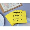ONLYKXY 4 Pack Transparent Sticky Notes 7.6x7.6CM Self-Stick Book Tabs