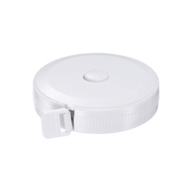 sourcing map Measuring Tape 2M/78-inch Round Retractable Tailors Tape Measure Pocket Size for Body, Fabric, Sewing and Crafts Measurements, White