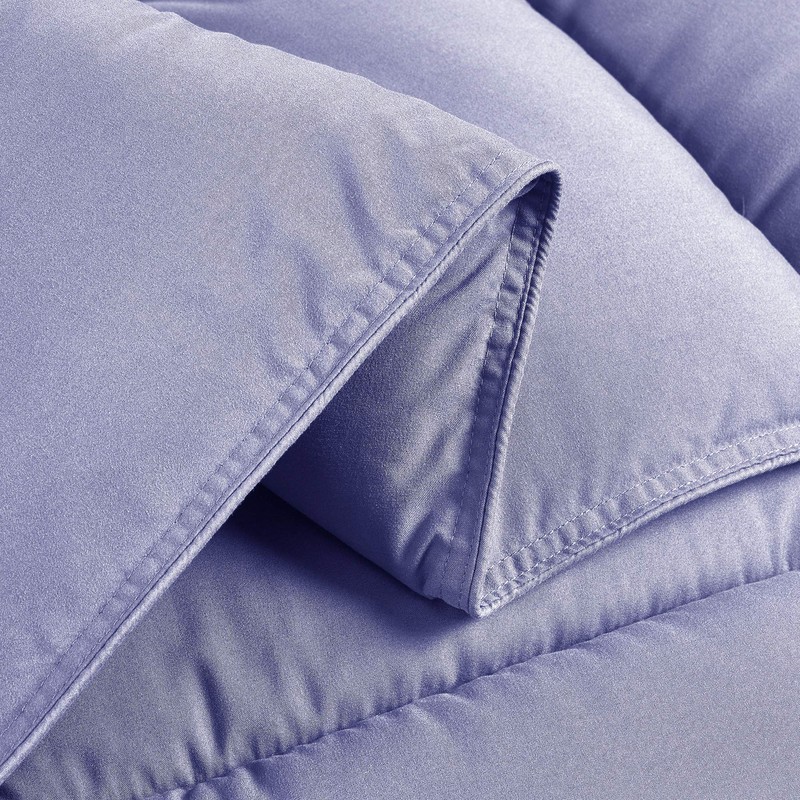 Chezmoi Collection 3-Piece Down Alternative Comforter Set (Oversized Queen, Lavender)