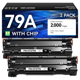 caink 79A Toner Cartridge Combo Set (2-Pack Black with Chip) High Yield Replacement for HP 79A CF279A Compatible with HP Laserjet Pro MFP M26nw M26a M12w M12a Printer Ink M26 M12 Series Copier All-in-One