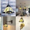 HUIMEIJU Tiffany Square Wall or Pendant Lamp - Geometric Stained