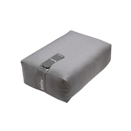 WELLROX Yoga Rectangular Bolster Pillow, Yoga Bolster for Restorative Yoga - 100% Indian Cotton Cover, Firmness & Stability – Yin Yoga and Prenatal Meditation Yoga Pillow - Removable Washable Cover