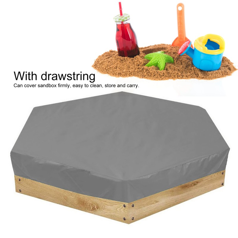 Waterproof Hexagonal Children Sand Pit Cover Protector Garden Bathing Pool