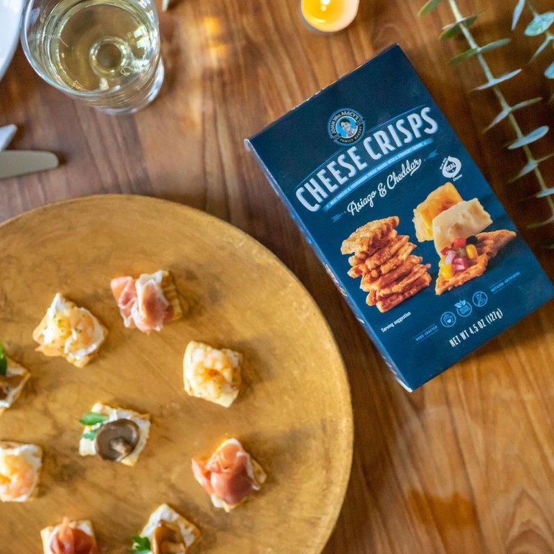John Wm. Macy - Asiago & Cheddar CheeseCrisps - Hand