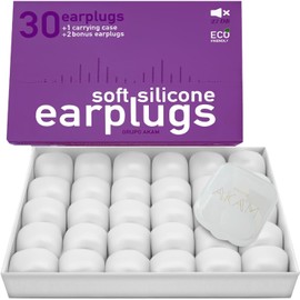AKAM 32 Tapones de Silicona Premium para Dormir, Nadar y Cancelación de Ruido