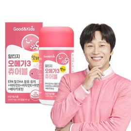 Good & Kids Children's RTG Omega-3 Chewable 90 Capsules 1 Bottle / Contains Vitamin D and Zinc for Growing Kids / 굿앤키즈 어린이 알티지 오메가3 츄어블 90캡슐 1통  비타민D 아연 함유 성장기 키즈