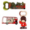 England London Icons Set of 6 Bottle Opener Magnets London