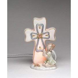 ATD 41205 7.25 Inch Cross with Child Praying Night Light