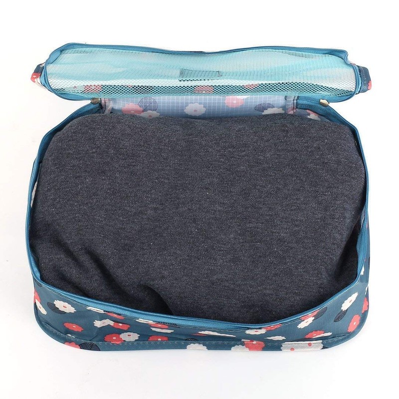 Go2buy 6pcs Travel Luggage Organizer Set Backpack Storage Pouches Suitcase
