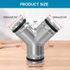4" Duct Splitter for Exhaust Fan Dryer Vent Hose 3