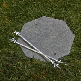 Buttercup Farm Rain Guard for Moth Trap - Polycarbonate - L26 x W26 x H0.3 cm