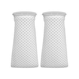 DONGKER Aquarium Filter Socks, Pack of 2/4 Anti-Overflow Honeycomb Filter Socks, 3D Honeycomb Design Filter Bags for Saltwater Aquariums, Use in Freshwater Saltwater Aquariums, Ponds Swamp Pools,