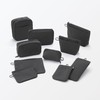Mujin Ryohin Wrinkle Nylon One-Handed Opening Flat Pouch - Dark