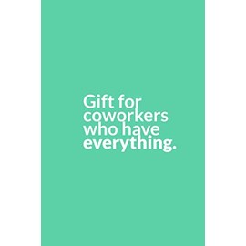 Gift for coworkers who have everything: A blank lined notebook. Surprise your colleague with this original gift.